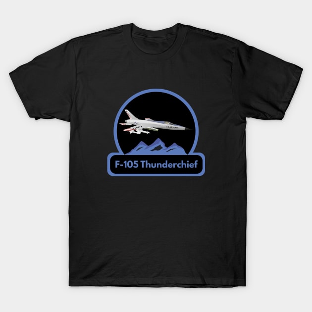 F-105 Thunderchief Military Airplane T-Shirt by NorseTech
